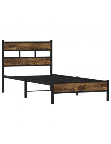 Giroletto senza Materasso con Testiera Rovere Sonoma 80x200 cm