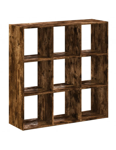 Libreria Rovere Fumo 102x32x102 cm in Legno Multistrato