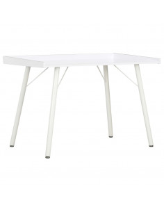 Scrivania Bianca 90x50x79 cm 2