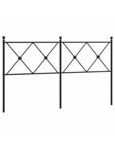 Testiera in Metallo Nero 160 cm 2