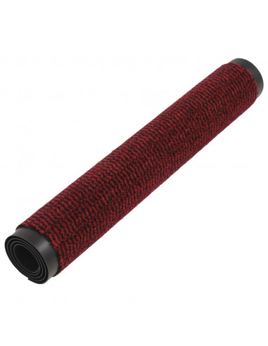 Tappeti Antipolvere 2 pz Rettangolari Trapuntati 80x120cm Rossi