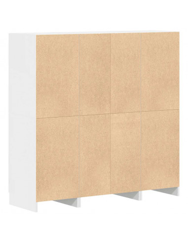 Set di Mobili da Cucina 3 pz Bianco in Truciolato