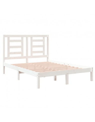 Giroletto Bianco in Legno Massello 120x190 cm Small Double