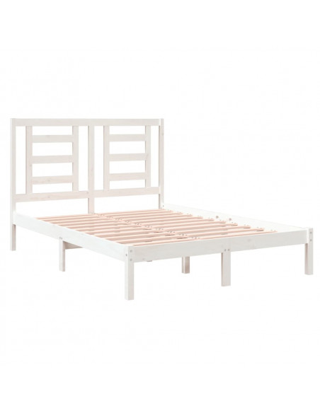 Giroletto Bianco in Legno Massello 120x190 cm Small Double