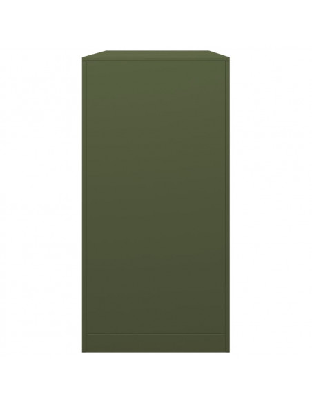 Rastrelliera per Legna da Ardere Verde 100x40x80 cm in Acciaio