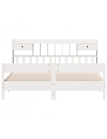 Giroletto con Libreria senza Materasso 180x200 cm in Legno Pino