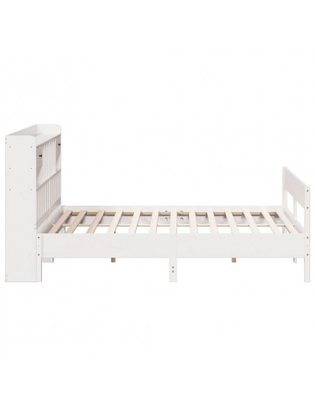 Giroletto con Libreria senza Materasso 180x200 cm in Legno Pino