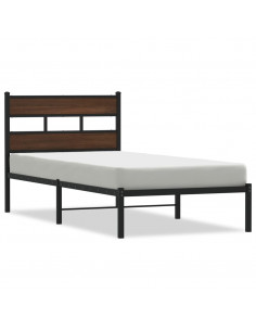 Giroletto senza Materasso con Testiera Rovere Marrone 107x203cm 2