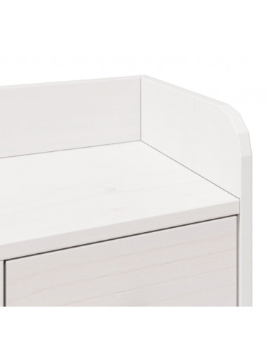 Giroletto con Libreria senza Materasso 180x200 cm in Legno Pino