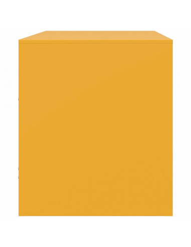 Mobili TV 2 pz Giallo Senape 67x39x44 cm in Acciaio