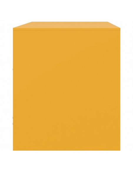 Mobili TV 2 pz Giallo Senape 67x39x44 cm in Acciaio