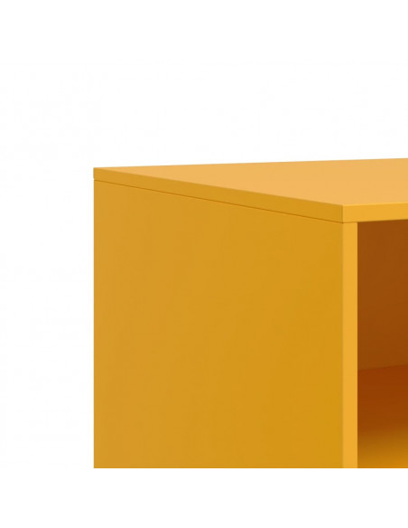 Mobili TV 2 pz Giallo Senape 67x39x44 cm in Acciaio