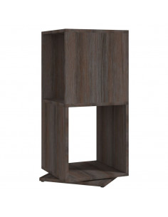 Armadietto Girevole Grigio Rovere 34,5x34,5x75,5cm Truciolato 2