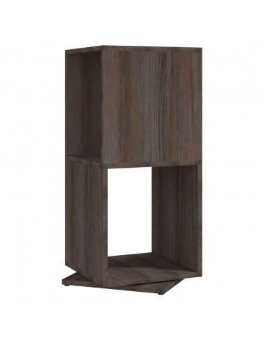 Armadietto Girevole Grigio Rovere 34,5x34,5x75,5cm Truciolato