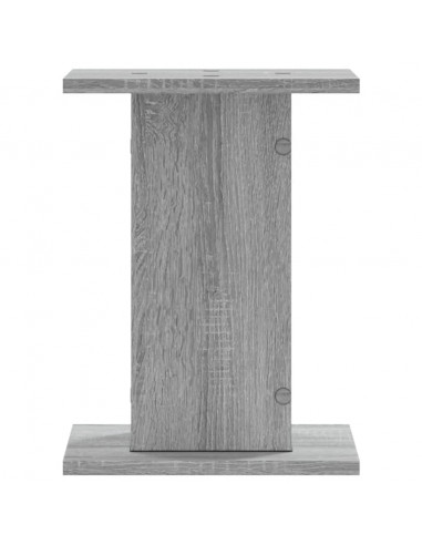 Supporti Altoparlanti 2 pz Grigio Sonoma 30x30x40cm Multistrato