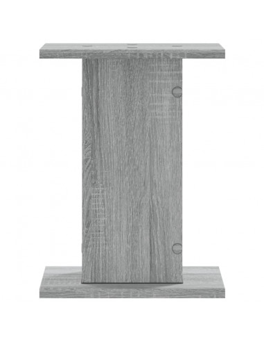 Supporti Altoparlanti 2 pz Grigio Sonoma 30x30x40cm Multistrato