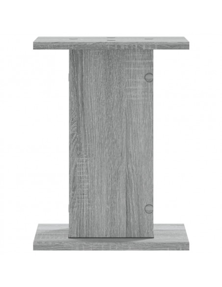 Supporti Altoparlanti 2 pz Grigio Sonoma 30x30x40cm Multistrato