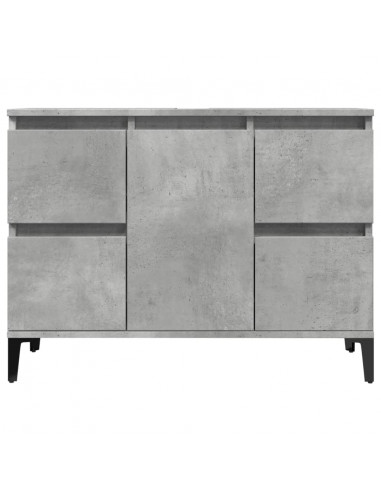 Mobile Lavabo Grigio Cemento 80x33x60 cm in Legno Multistrato
