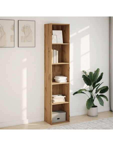 Libreria Rovere Artigianale 40x30x189 cm in Legno Multistrato