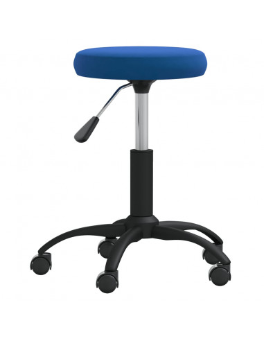 Sgabello da Massaggio in Velluto Blu