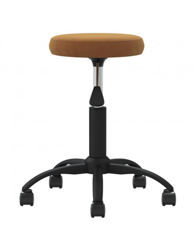 Sgabello da Massaggio in Velluto Marrone