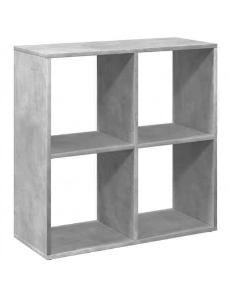 Libreria Divisorio Grigio Cemento 69,5x29x69,5 cm in Truciolato