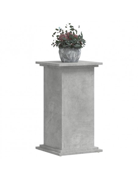 Supporto per Piante Grigio 33x33x60 cm in Legno Multistrato