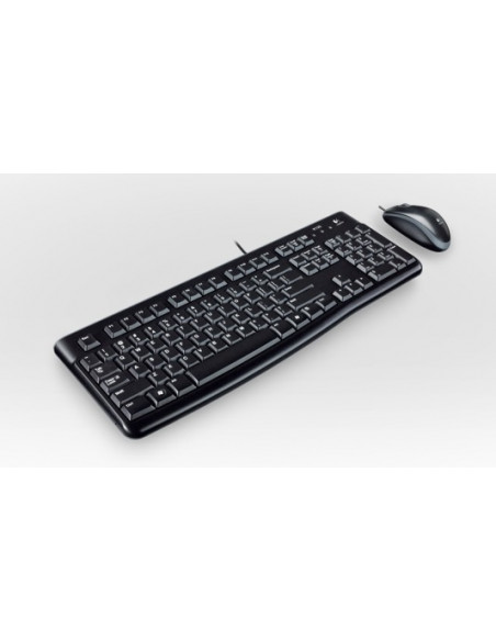 Logitech Desktop MK120 tastiera Mouse incluso USB QWERTZ Tedesco Nero