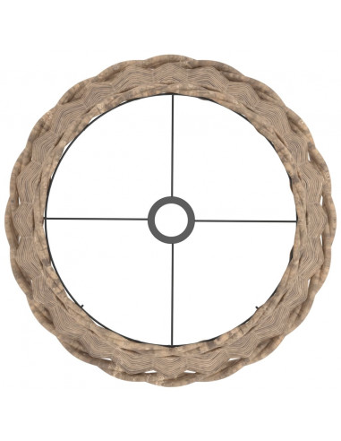 Paralume Marrone Ø40x26 cm in Vimini