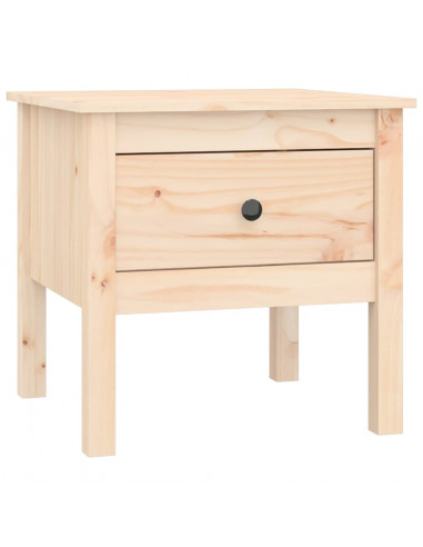 Tavolino 50x50x49 cm Legno Massello di Pino