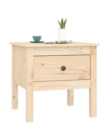 Tavolino 50x50x49 cm Legno Massello di Pino