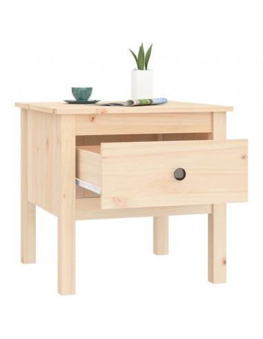 Tavolino 50x50x49 cm Legno Massello di Pino