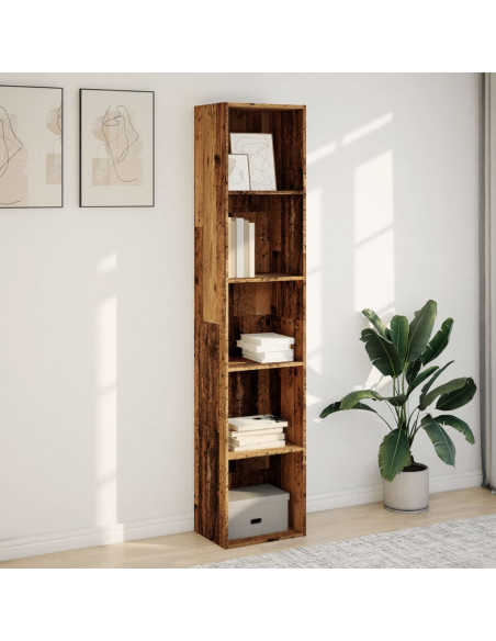 Libreria Legno Antico 40x30x189 cm in Legno Multistrato