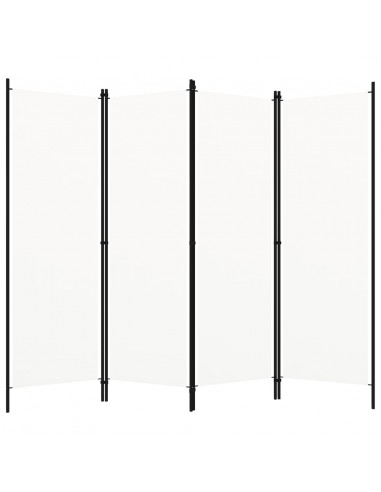 Paravento a 5 Pannelli Bianco 200x180 cm