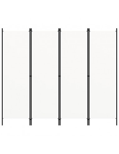 Paravento a 5 Pannelli Bianco 200x180 cm