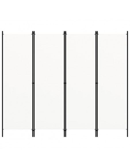 Paravento a 5 Pannelli Bianco 200x180 cm