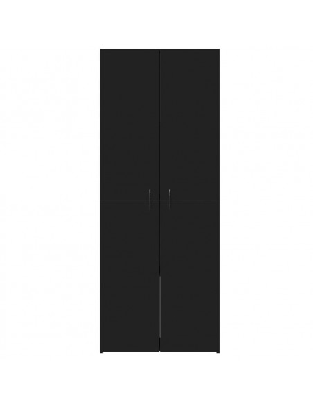Schedario Nero 60x32x153 cm in Truciolato