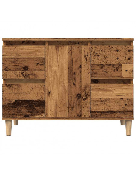 Mobile Lavabo Legno Antico 80x33x60 cm in Legno Multistrato