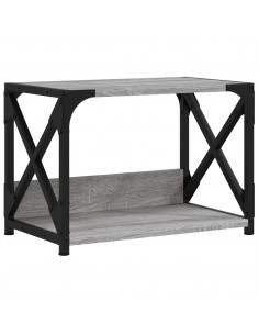 Supporto Stampante 2 Piani Grigio Sonoma 44x26x31,5 Multistrato 2