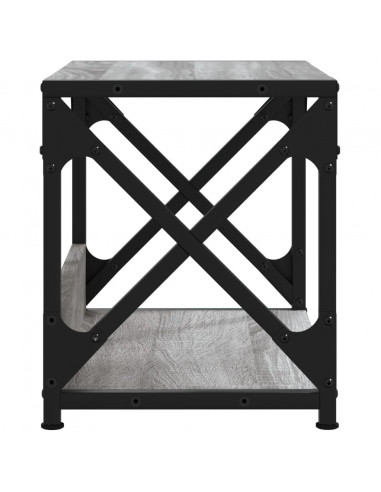 Supporto Stampante 2 Piani Grigio Sonoma 44x26x31,5 Multistrato