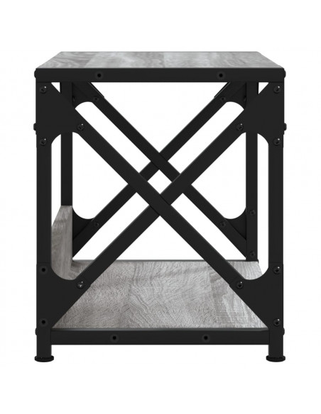 Supporto Stampante 2 Piani Grigio Sonoma 44x26x31,5 Multistrato