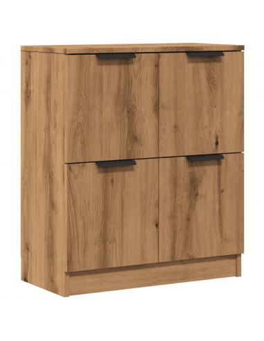 Credenza Rovere Artigianale 60x30x70 cm in Legno Multistrato