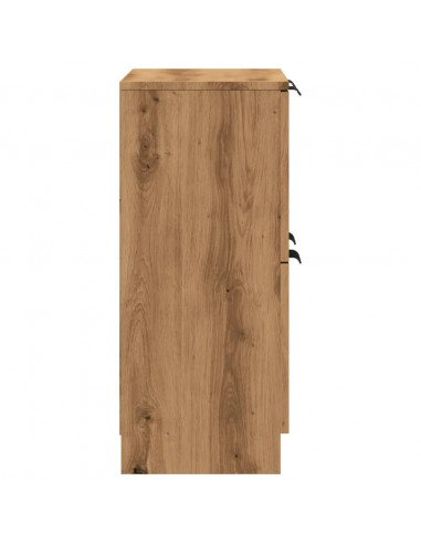 Credenza Rovere Artigianale 60x30x70 cm in Legno Multistrato