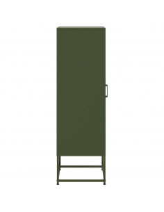 Credenza Verde Oliva 36x39x123 cm in Acciaio 2