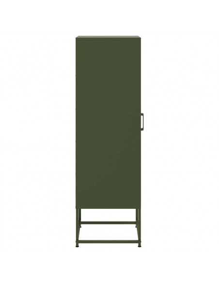 Credenza Verde Oliva 36x39x123 cm in Acciaio