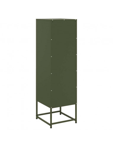 Credenza Verde Oliva 36x39x123 cm in Acciaio