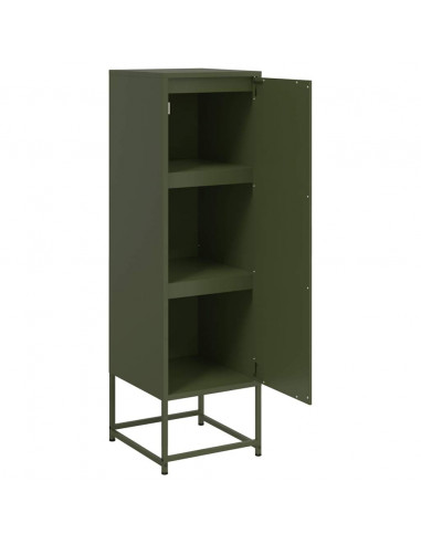 Credenza Verde Oliva 36x39x123 cm in Acciaio