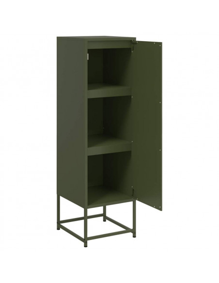 Credenza Verde Oliva 36x39x123 cm in Acciaio