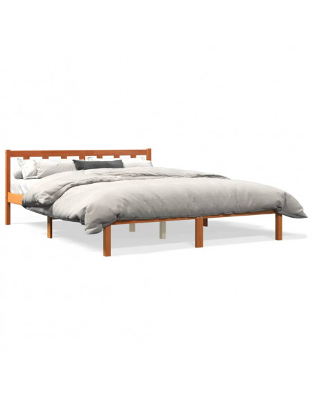 Giroletto Marrone Cera 150x200 cm in Legno Massello di Pino