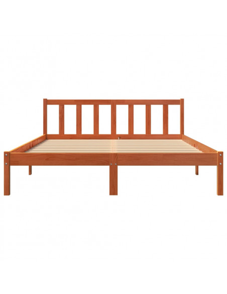 Giroletto senza Materasso Marrone Cera 150x200 cm Legno di Pino